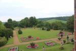 View from Disraelis' bedroom on the first floor down to the small park behind Hughenden Manor