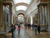 Picture gallery in the southern wing of the Louvre. This enormous hall spans almost over the whole length of the museum.