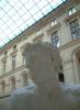 Sculpture in one of the two glass-roofed courtyards of the northern wing of the Louvre
