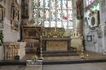 Holy Trinity Church: Main altar and the graves of William Shakespeare and his wife Anne