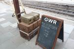 Luggage on platform 1 of Llangollen Railway station