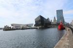Canning Dock with Open Eye Gallery and the Museum of Liverpool on the left