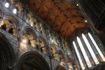 Wooden ceiling above above the main altar of Glasgow Cathedral