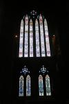 Stained glass window inside Glasgow Cathedral