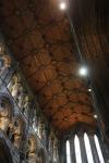 Wooden ceiling above above the main altar of Glasgow Cathedral