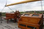 Das Tall-Ship ankert neben dem Riverside Museum in Glasgow