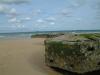 Huge beton blocks of the former Mulberry Harbour at Arromanches