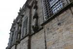 Steinerne Verzierungen an den Außenmauern des Königspalastes in Stirling Castle