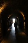 Tunnel, der zum Aussichtspunkt der Damen (Ladies' Lookout) des Stirling Castle führt