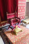 Throne in the Royal apartments of Stirling Castle