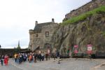 Platz hinter der Argyle Geschützbatterie des Edinburgh Castle