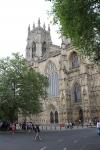 Die gotische Westfassade des York Minster