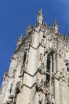 Details of the gothic exterior of York Minster