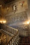 Treppe hinauf in den ersten Stock des Chatsworth House
