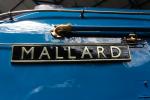 Nationales Eisenbahnmuseum: Das schimmernde "Mallard" Schild einer Dampflokomotive