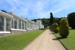 Green houses in the gardens of Chatsworth House