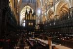 Der hölzerne St. Hugh's Chor der Kathedrale von Lincoln