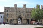 The Exchequer Gate is the entrance to the Lincoln Cathedral square