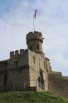 Flagge des Vereinigten Königreichs über Lincoln Castle