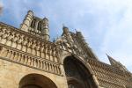 Main facade and the two towers of Lincoln Cathedral