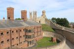 Das Viktorianische Gefängnis innerhalb der Mauern des Lincoln Castle