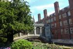 Bridge of Sighs over the river Cam behind St John's College