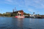 Vasa Museum von einem Boot aus gesehen