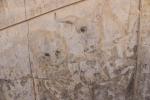 Reliefdetail an der östlichen Treppe zum großen Apadana Palast: Der ewige Kampf zwischen dem Bullen (steht für den Mond) und dem Löwen (steht für die Sonne) als Symbol für den Frühling.