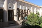 Yazd Water Museum: Detailed ornaments on the walls to the inner courtyard of the building.