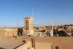 Panorama of Yazd old town with its adobe buildings
