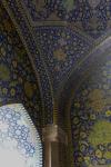 Colorful ornamentation in the Masjed-e Shah (Shah Mosque) of Isfahan