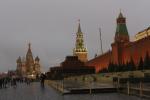 Roter Platz mit der Basilius-Kathedrale, der Mauer des Kreml und dem Lenin Mausoleum