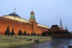 Lenin mausoleum in front of the Kremlin wall