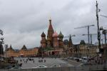 Blick von der Moskwa auf die Basilius-Kathedrale