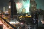 Feuerwerk über dem Shangri-La Bangkok Hotel Complex am Neujahr 2016
