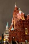 Nikolskaya Tower and State Historical Museum Moscow on Red Square