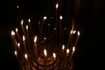 Candles inside Kazan Cathedral