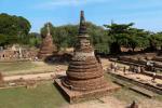 Perimeter Chedis of Wat Phra Si Sanphet in Ayutthaya