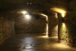 Historic rockcut cellars under the northern old town below Nuremberg castle