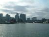 Long Wharf mit der Skyline von Boston im Hintergrund