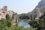 Stari Most (Old Bridge) seen from the Koski Mehmed Pasha Mosque or Karađoz Bey Mosque in Mostar