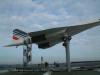 Heck der Air France Concorde F-BVFB. Über eine Treppe können Museums-Besucher zur Maschine gelangen und über den Laderraum einsteigen.