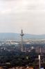 View from the top of the Commerzbank Tower: The 331 meter high Deutsche Telekom telecommunications tower can be seen in the middle of the picture. Unfortunately it is not possible anymore to access the visitor platform of the tower.