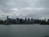 Blick von der östlichen Spitze des Stanley Park auf die Skyline von Vancouver