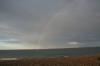Regenbogen über dem Strand von Bray