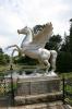 Winged Horse in front of Triton Lake in Powerscourt Gardens