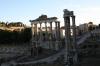 Forum Romanum, remains of the Temple of Saturn in the middle