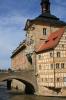 Old Town Hall, built in the middle of the Regnitz River, accessible by two bridges